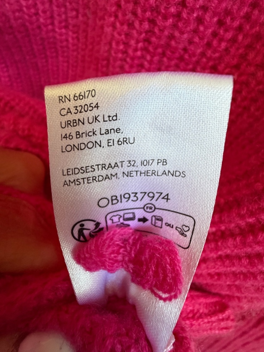 Small Anthropologie enza ribbed cashmere long sleeve sweater Hot bright Pink - Picture 11 of 17